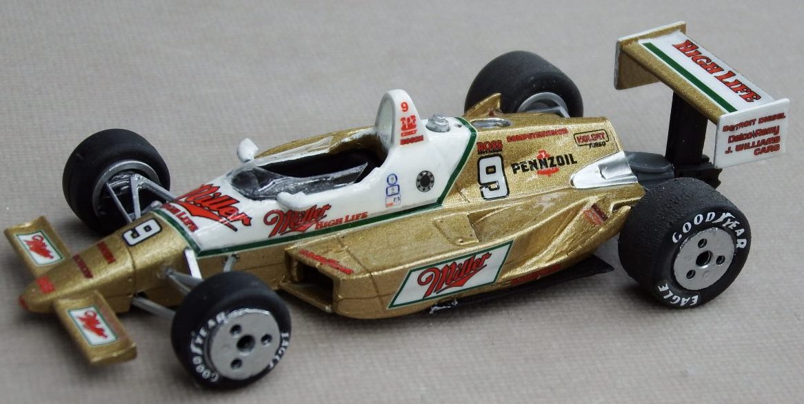 Lot - Danny Sullivan Indy Car Stand Up & 1985 Indianapolis 500 Winner Plaque