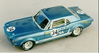 Ford GT 350 Mustang, 1966 Trans Am,  #34 Tom Yeager
