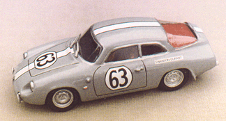 Alfa Romeo Veloce, Sebring 1962,  Swanson, Richardson, Durant Car #63,  1st in Class, 11th Place Over All