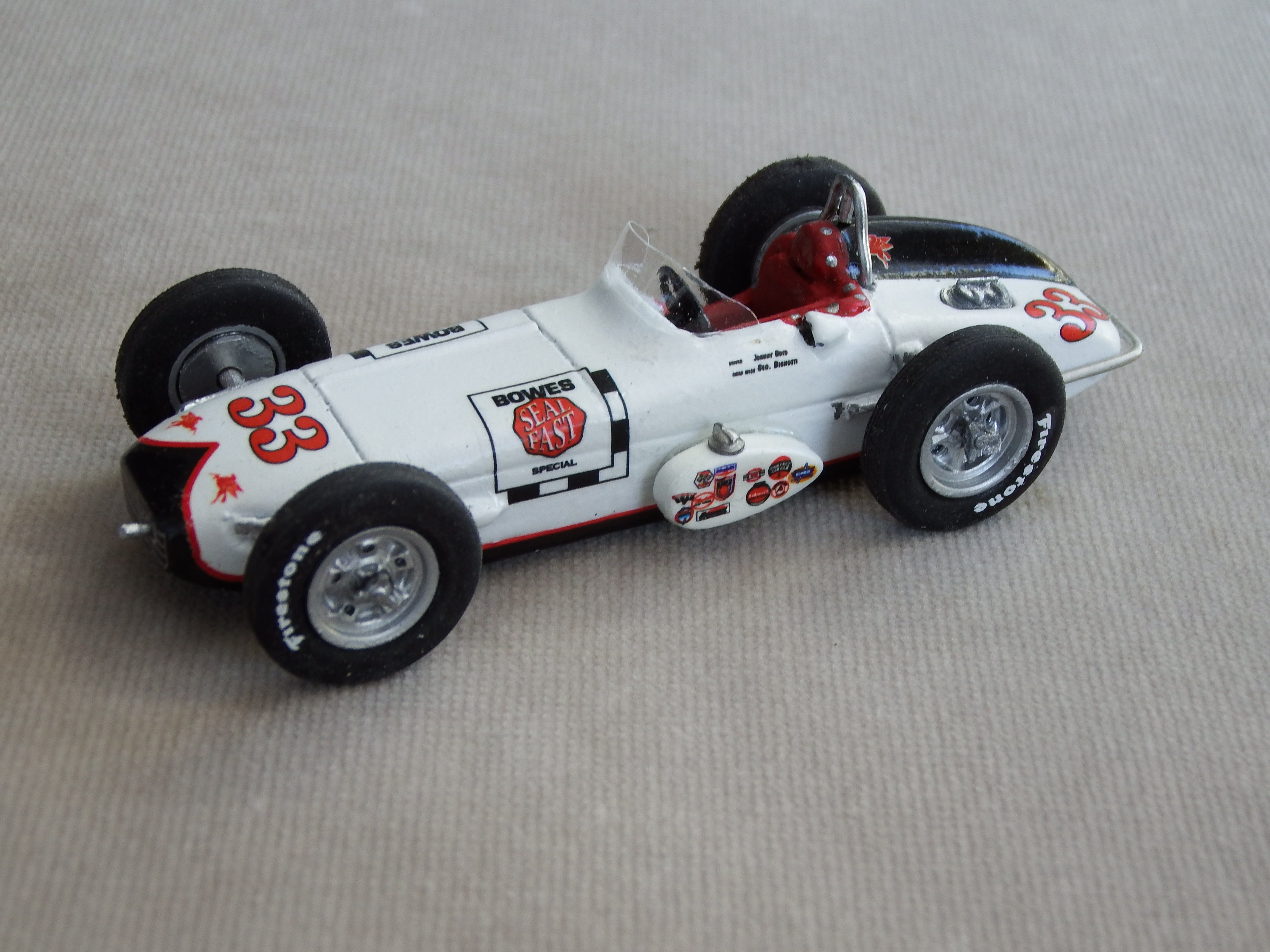 Epperly Bowes Seal Fast, Indianapolis 1959, 33, Johnny Boyd MA Scale