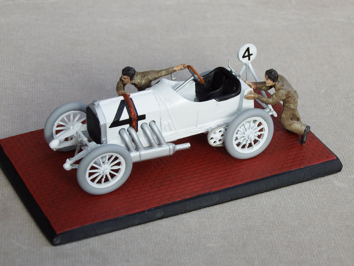 Mercedes, 1912, Diorama, Ralph De Palma - BUILT ONLY – MA Scale Models