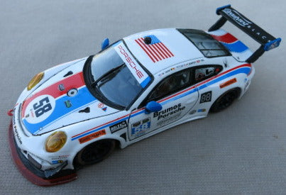 Porsche 911, GT America, Brumos Porsche, Beautyrest, Daytona, 2015, Madison Snow, Jan Heylen, Patrick Dempsey, Phillip Eng Can be built either with white door like start of race, or with black door like finish of race. Please specify in comment section.