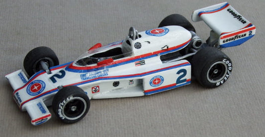 McLaren-Cosworth, First National Travelers Checks, 1977, Indianapolis, Johnny Rutherford