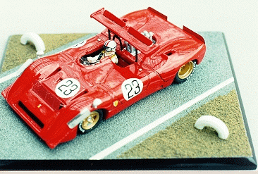 Ferrari,  612 Can-Am, diorama of Chris Amon at Stardust Raceway