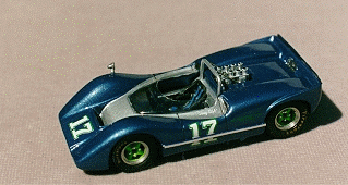 McLaren M6, Riverside,  Can-Am,  1968, JerryTitus Car #17