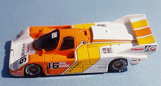 Porsche 962, DYSON, 1986 Riverside Winner, #16, white & two tone orange