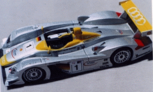 Audi R8, Sebring Winner 2001,  Drivers -Capello, Alboreto, and Aiello
