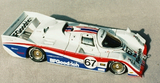 Porsche 962, B F GOODRICH, 1988 Del Mar, #67, white w/blue & red stripes