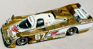 Porsche 962, MILLER, 1989 Daytona Winner, #67, gold & white