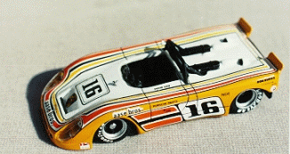 Porsche 908/2, 1974 Can-Am, #16, Dennis Aase, white w/orange striping
